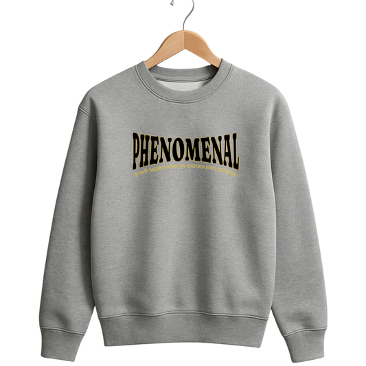 320 GSM Winter Sweatshirt – Soft, Durable Cotton Rich Fabric - Light Grey.