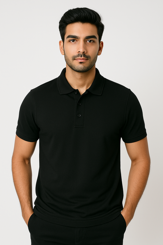 Pure Cotton Polo T-Shirt | 220GSM | Super Combed | Red Label Fabric