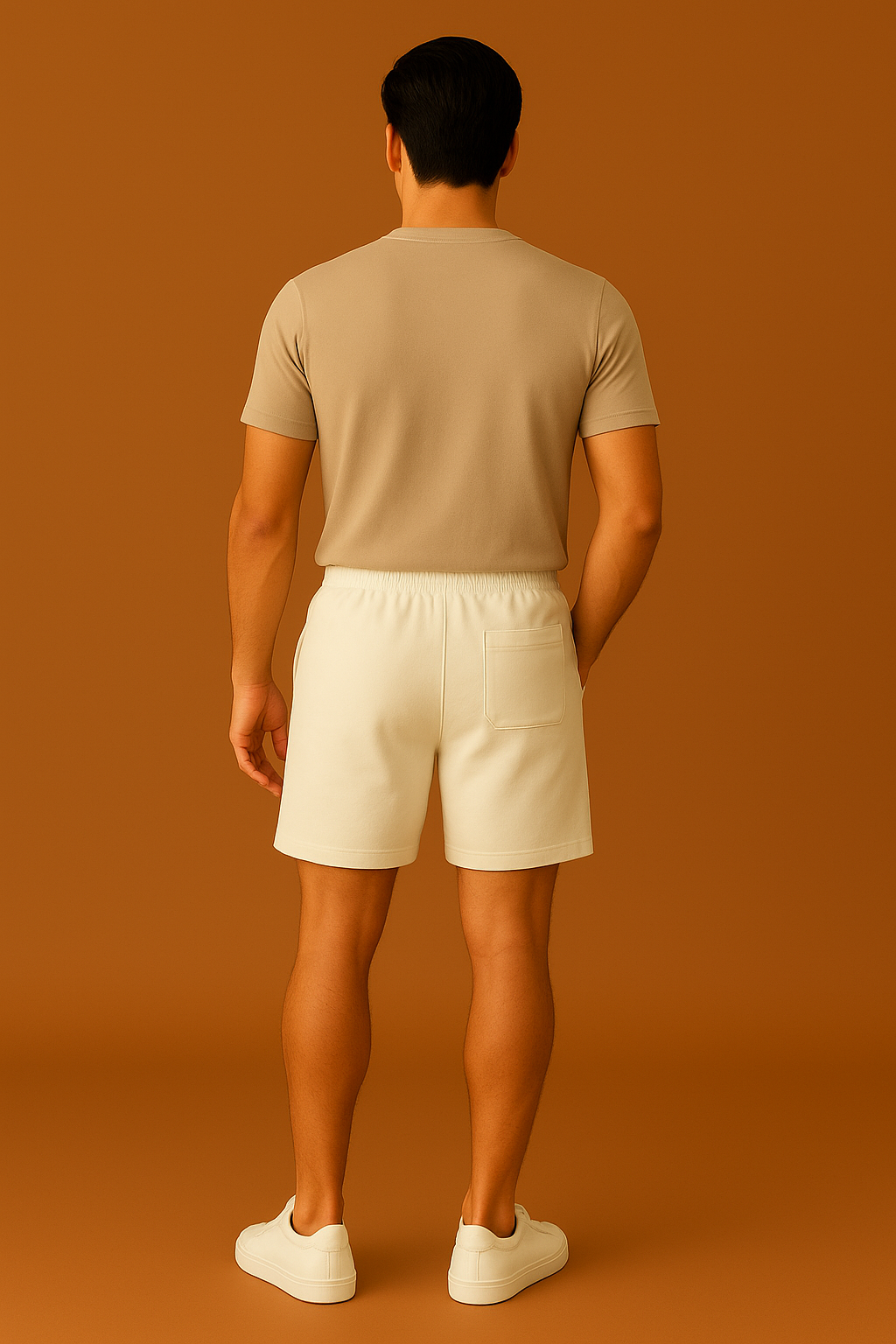 Premium 240 GSM Oversized Shorts – Supercombed Cotton, 2 Zippered Pockets, 1 Back Pocket
