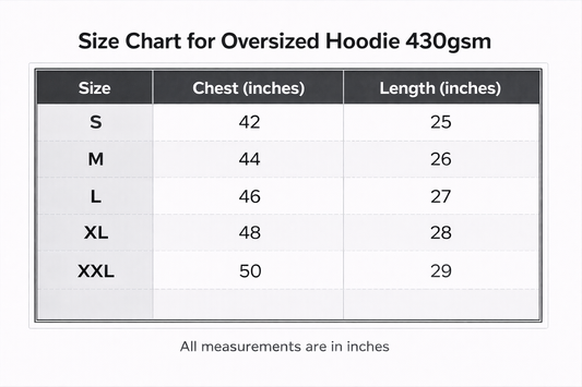 Ultra-Heavy 430 GSM Oversized Graphic Hoodie | Cotton-Rich Winter Essential | White