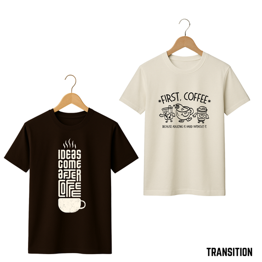 Classic T-Shirts (Pack of 2) – Comfort Fit, Pure Cotton