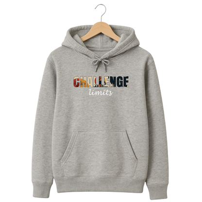 320 GSM Classic Fit Graphic Hoodie –  Light Grey | Cotton Rich