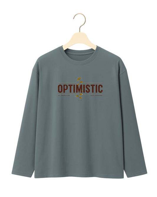 Heavyweight 280 GSM Boxy Fit Full Sleeve T-Shirt | 100% Cotton | French Terry | Oversized Fit