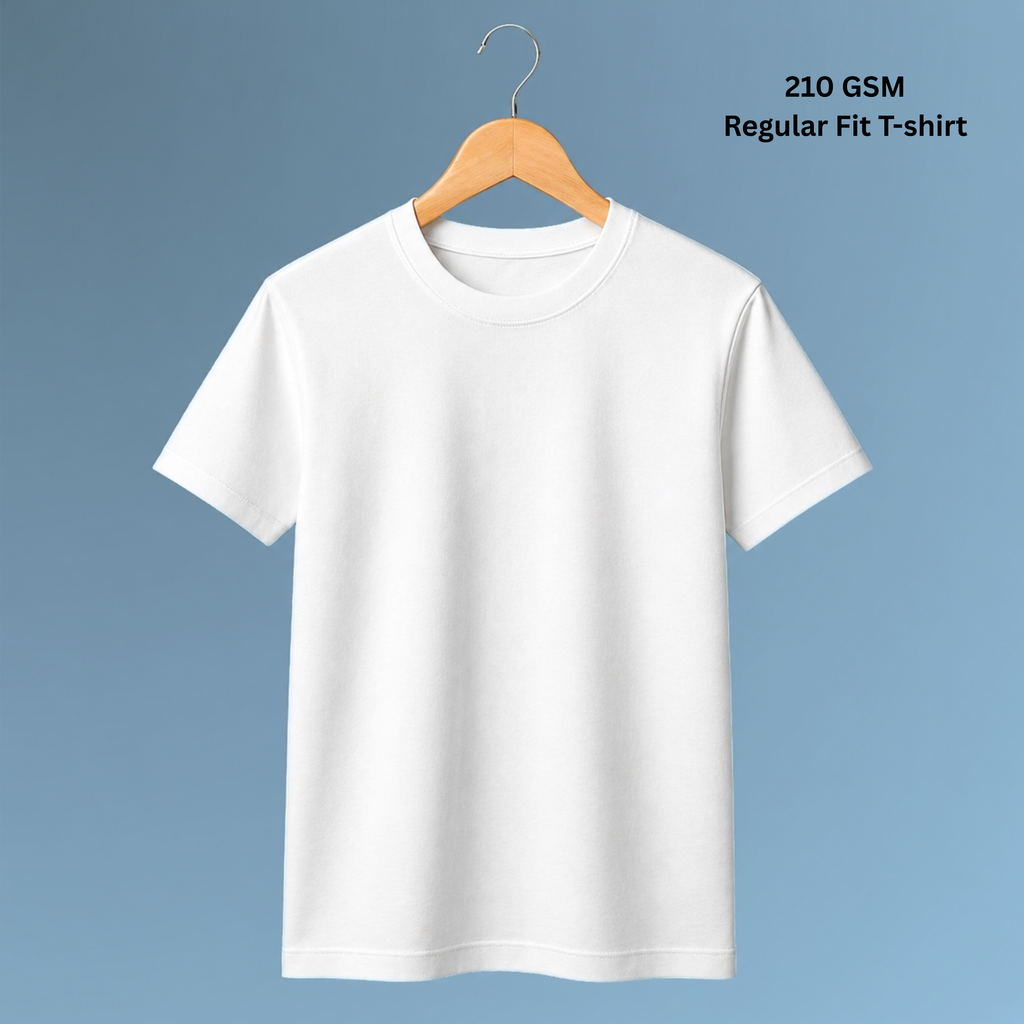 Premium 210 GSM Regular T-Shirt - Pure Cotton |