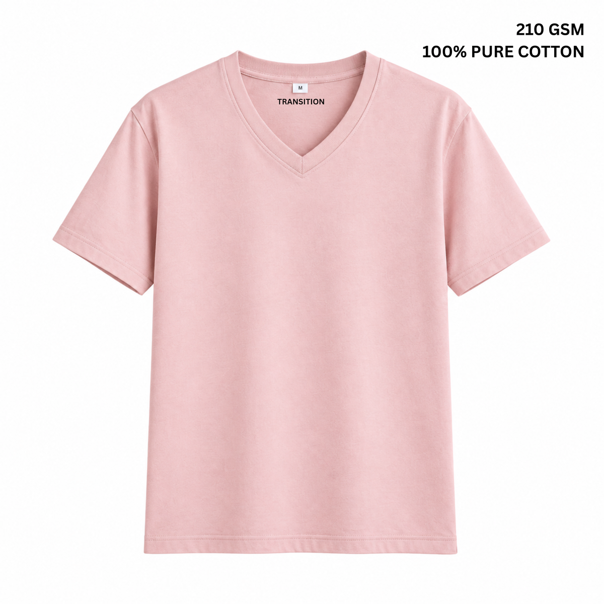The Rosewood Duo | 100% Cotton V-Neck T-Shirts – Pack of 2
