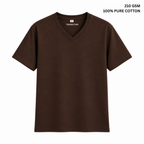 The Rosewood Duo | 210 GSM | Pure Cotton V-Neck T-Shirts