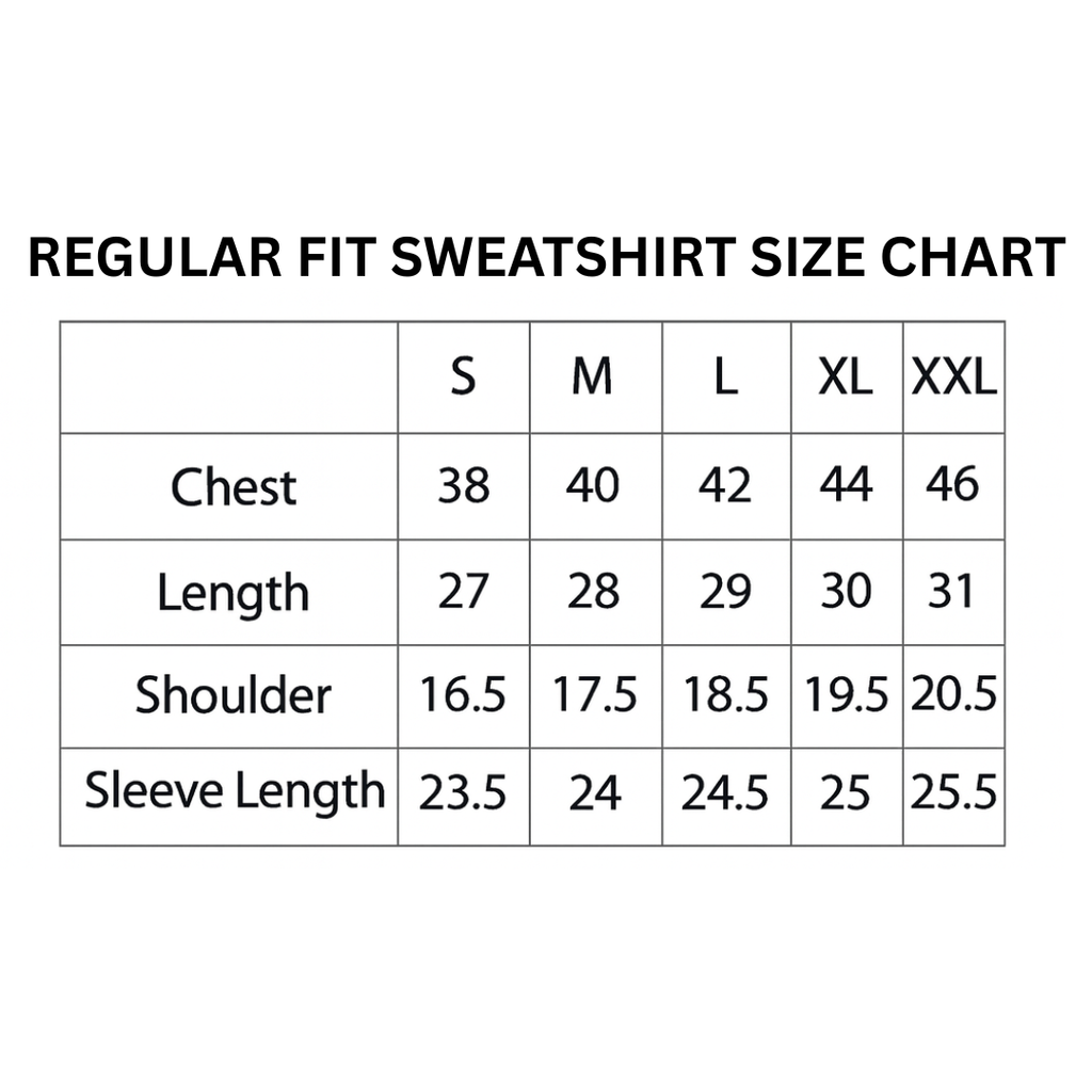 320 GSM Winter Sweatshirt – Soft, Durable Cotton Rich Fabric