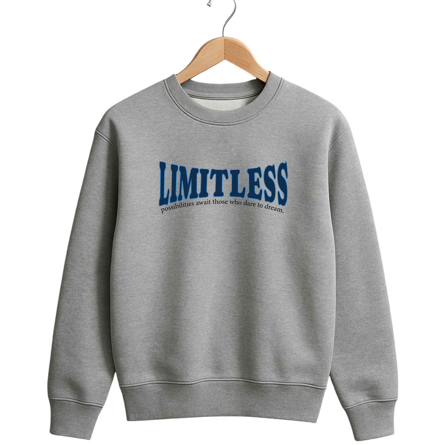320 GSM Winter Sweatshirt – Soft, Durable Cotton Rich Fabric - Light Grey.