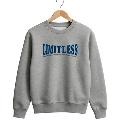 320 GSM Winter Sweatshirt – Soft, Durable Cotton Rich Fabric - Light Grey.