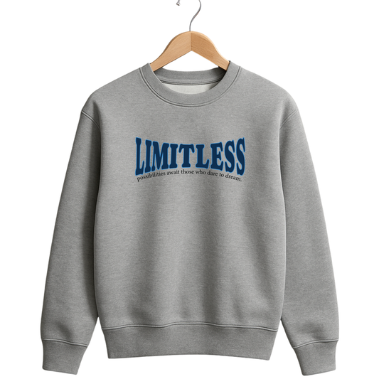 320 GSM Winter Sweatshirt – Soft, Durable Cotton Rich Fabric - Light Grey.