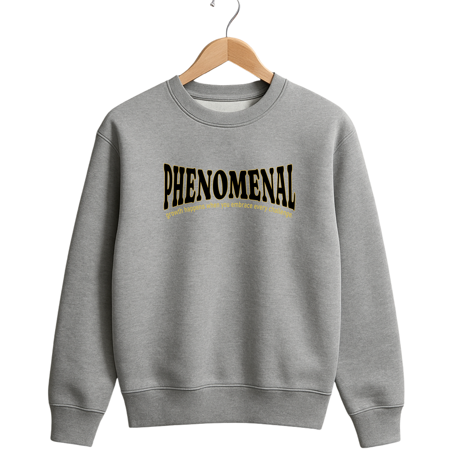 320 GSM Winter Sweatshirt – Soft, Durable Cotton Rich Fabric - Light Grey.