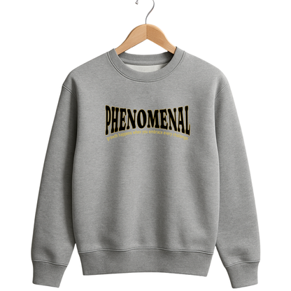 320 GSM Winter Sweatshirt – Soft, Durable Cotton Rich Fabric - Light Grey.
