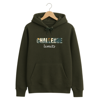 320 GSM Classic Fit Graphic Hoodie – Army Green | Cotton Rich