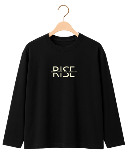 Heavyweight 280 GSM Boxy Fit Full Sleeve T-Shirt | 100% Cotton | French Terry | Oversized Fit