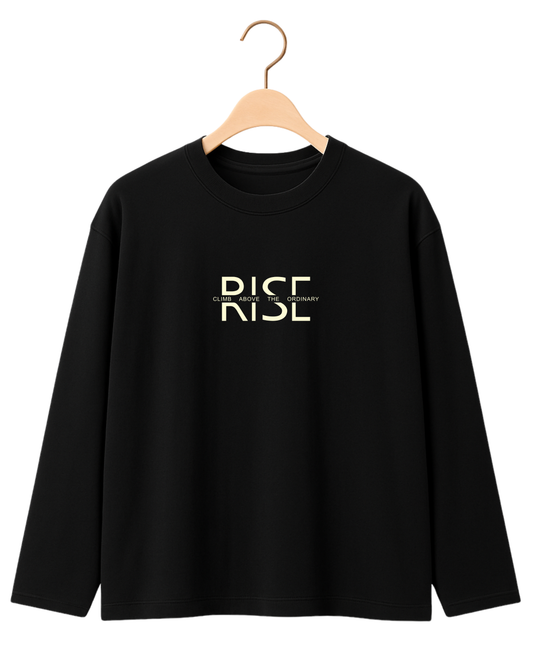 Heavyweight 280 GSM Boxy Fit Full Sleeve T-Shirt | 100% Cotton | French Terry | Oversized Fit