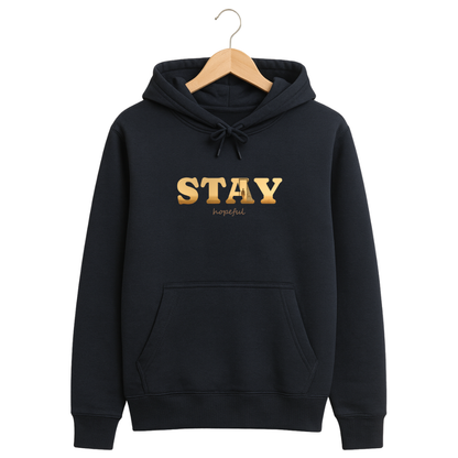 320 GSM Classic Fit Graphic Hoodie – Navy Blue | Cotton Rich