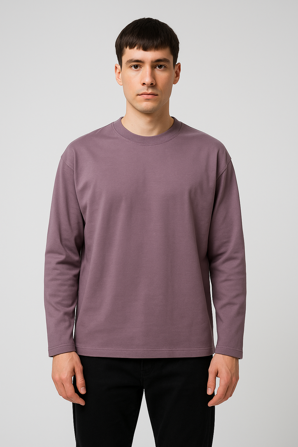 Heavyweight 280 GSM Boxy Fit Full Sleeve T-Shirt | 100% Cotton | French Terry | Oversized Fit