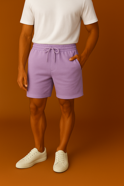 Premium 240 GSM Oversized Shorts – Supercombed Cotton, 2 Zippered Pockets, 1 Back Pocket