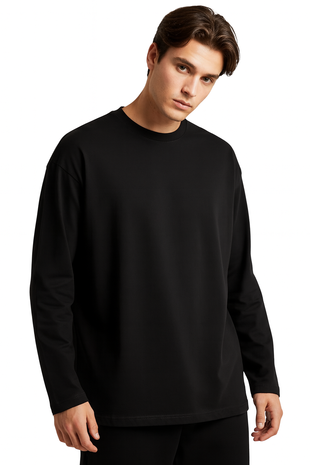 Heavyweight 280 GSM Boxy Fit Full Sleeve T-Shirt | 100% Cotton | French Terry | Oversized Fit