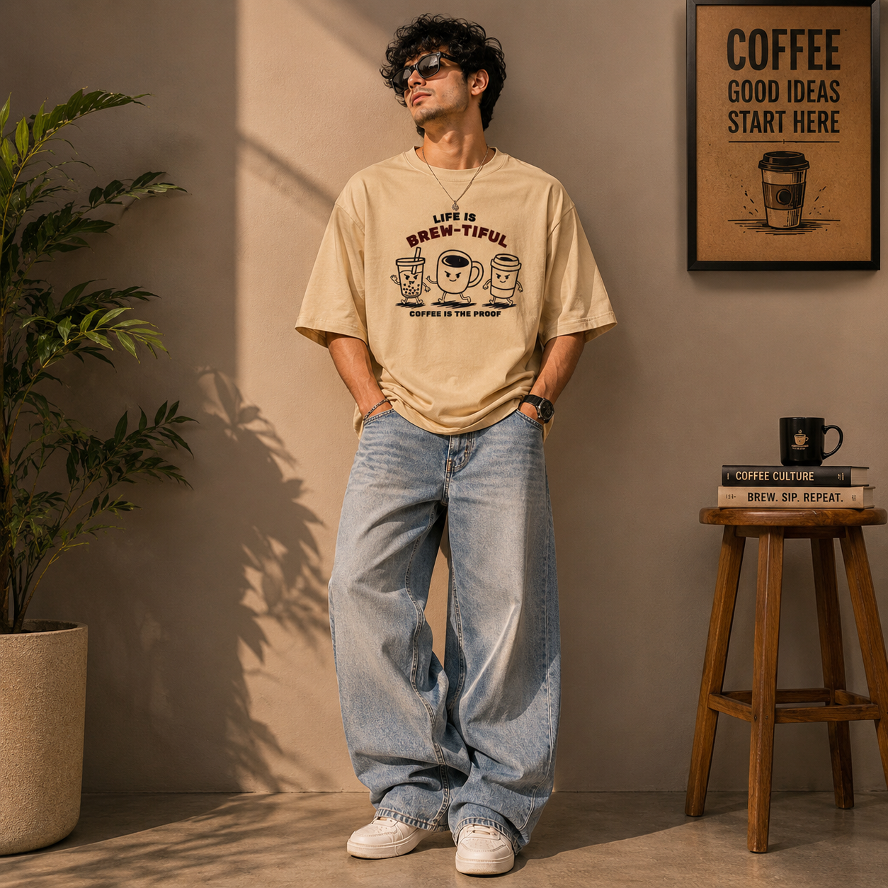 210 GSM Oversized Graphic T-Shirt | 100% Cotton