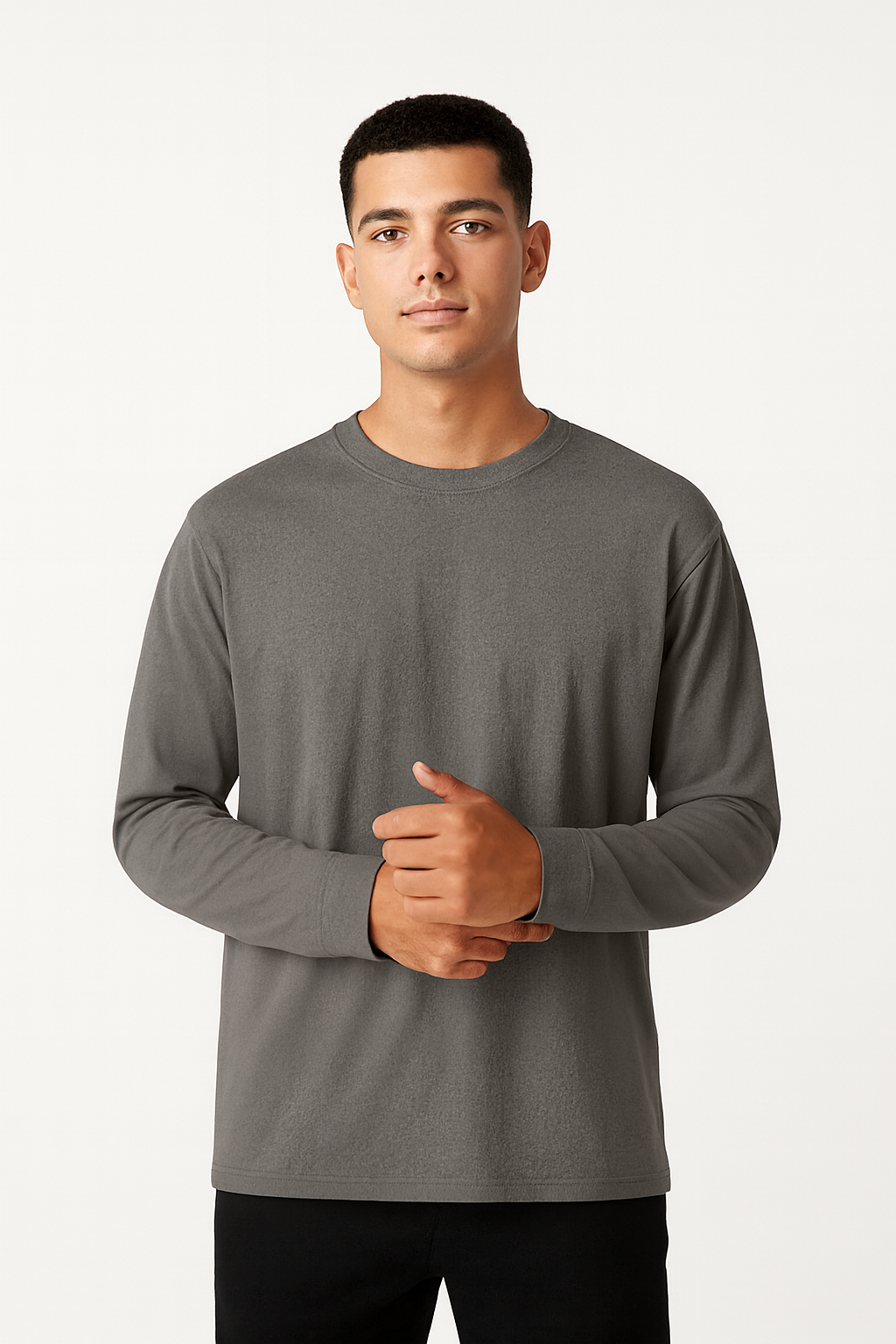 Heavyweight 280 GSM Boxy Fit Full Sleeve T-Shirt | 100% Cotton | French Terry | Oversized Fit