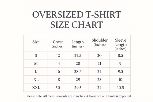 240 GSM French Terry Oversized T-Shirt – Super Combed 100% Cotton