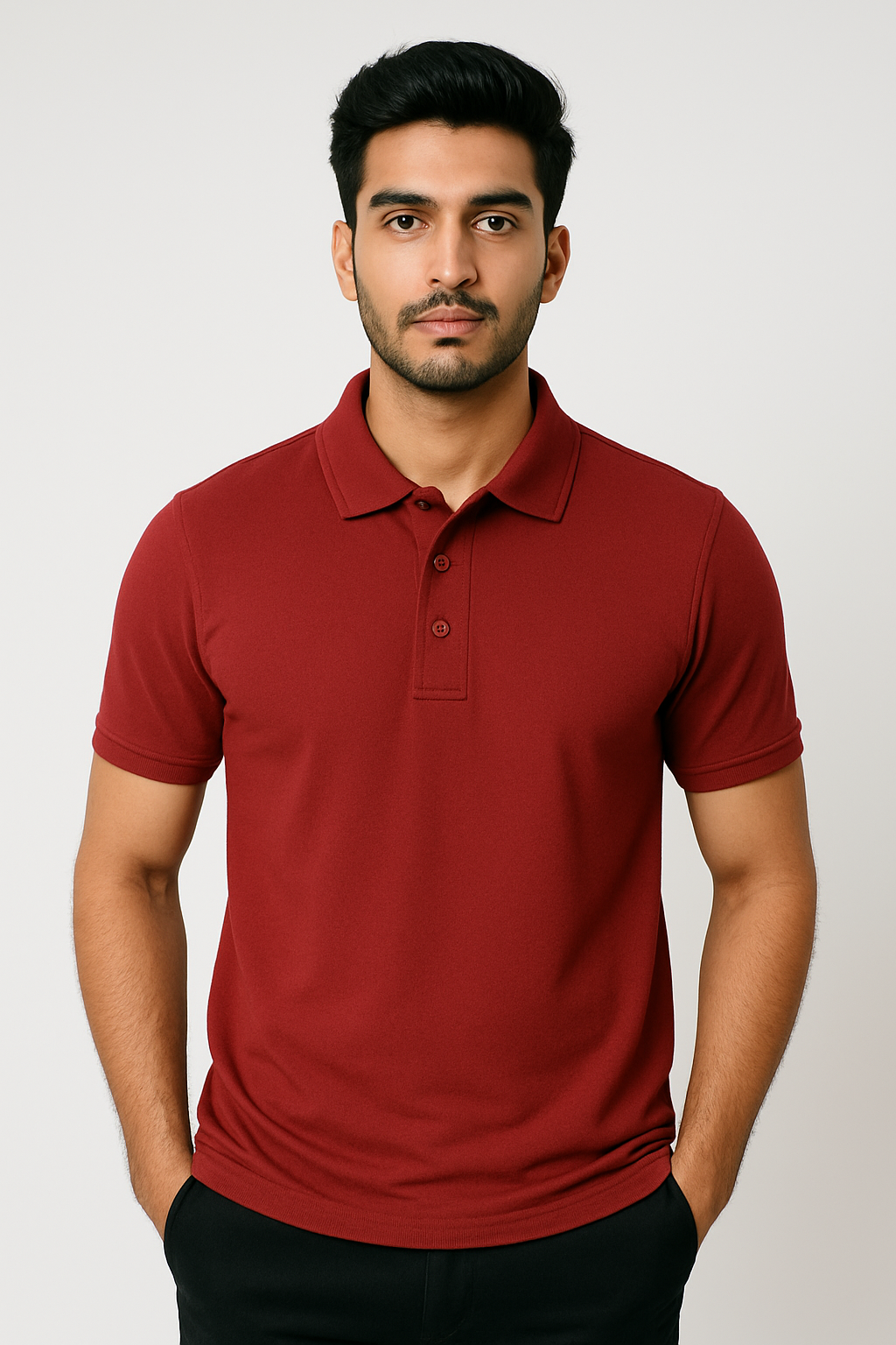 Pure Cotton Polo T-Shirt | 220GSM | Super Combed | Red Label Fabric