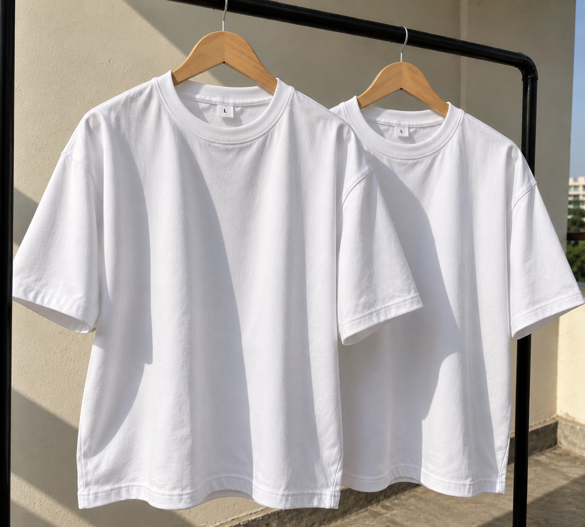 260 GSM Pure Cotton Oversized T-Shirts | Pack of 2