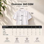 260 GSM Pure Cotton Oversized T-Shirts | Pack of 2