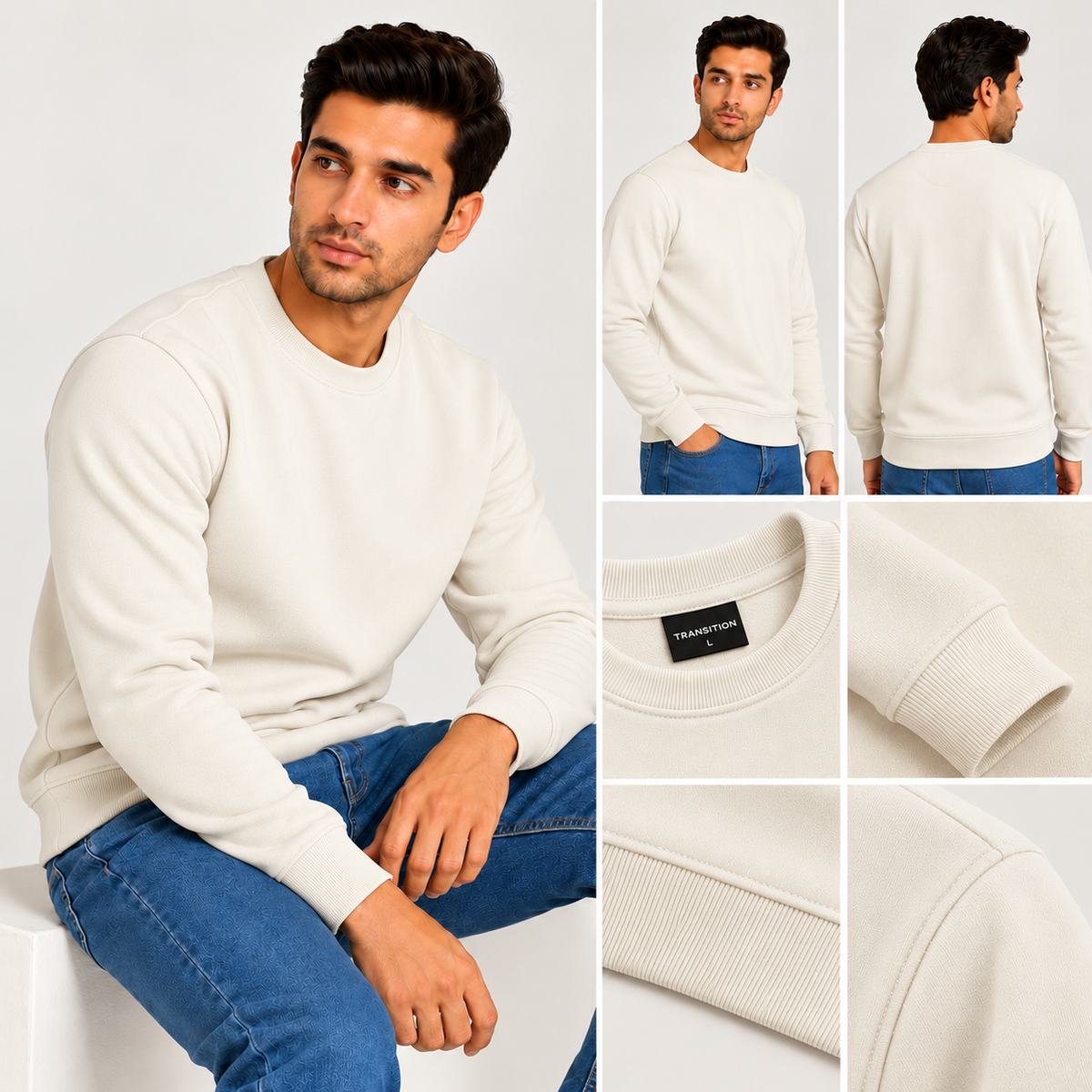 320 GSM Winter Sweatshirt – Soft, Durable Cotton Rich Fabric