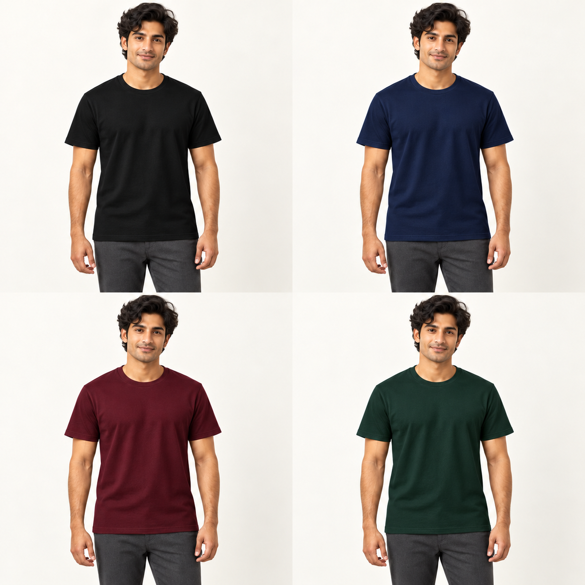 Regular Fit T-shirt Combo | 180 GSM