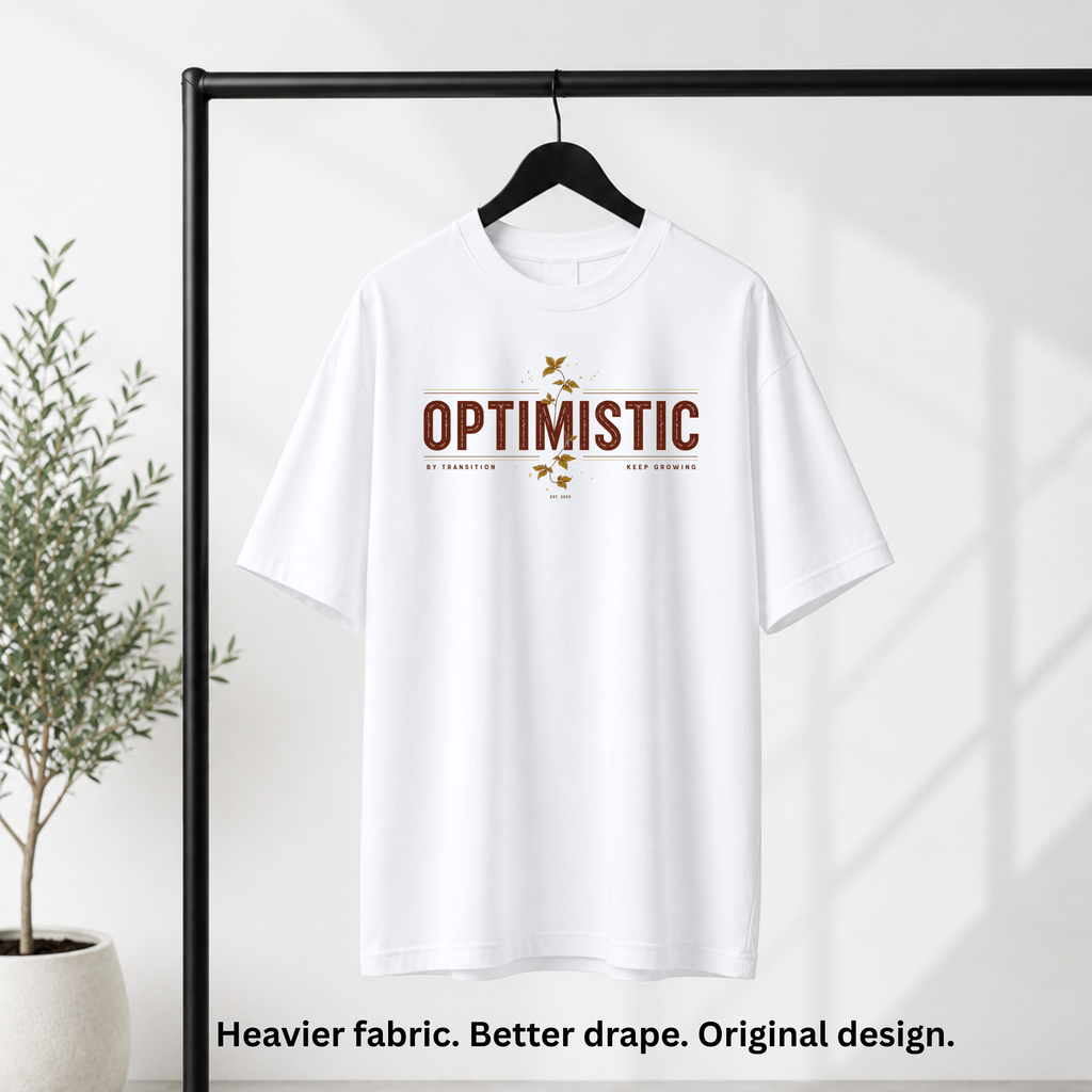 Premium 240 GSM Oversized T-Shirt – Pure Cotton | Optimistic