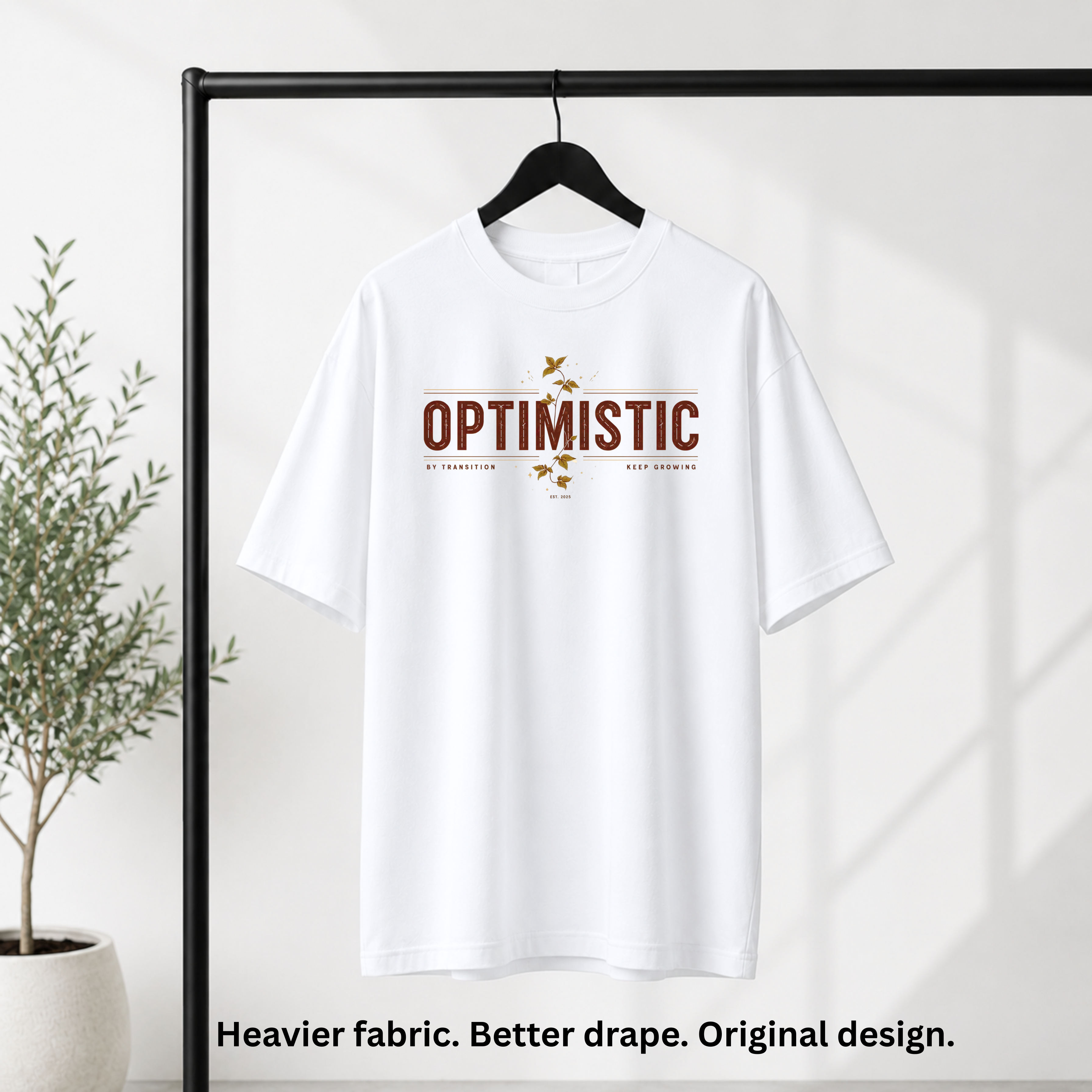Premium 240 GSM Oversized T-Shirt – Pure Cotton | Optimistic