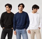 320 GSM Cotton-Rich Heavyweight Sweatshirts | Premium Regular Fit | Pack of 3