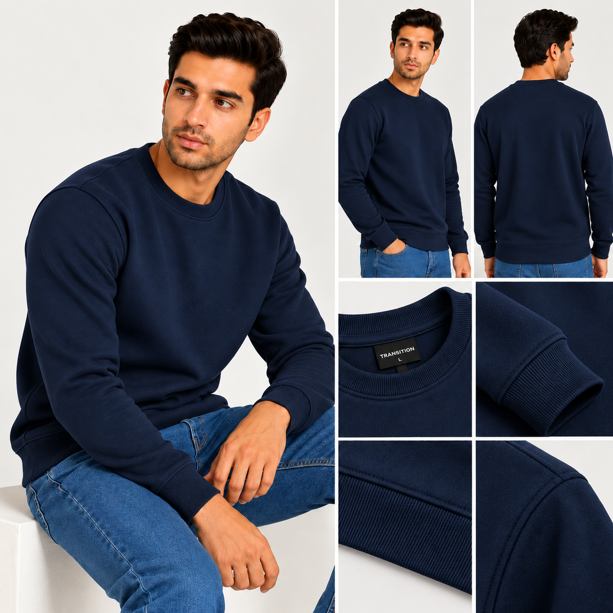 320 GSM Winter Sweatshirt – Soft, Durable Cotton Rich Fabric