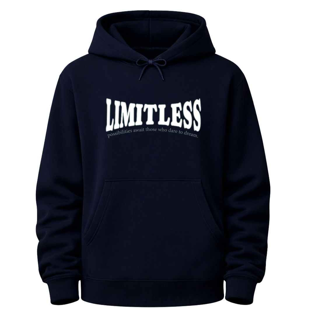 Ultra-Heavy 430 GSM Oversized Graphic Hoodie | Cotton-Rich Winter Essential | Navy Blue