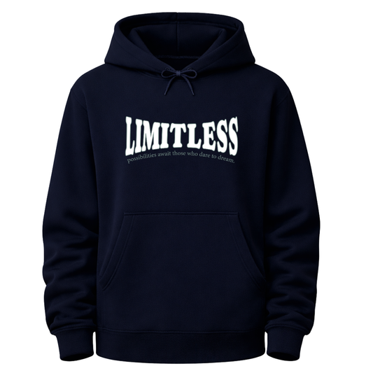 Ultra-Heavy 430 GSM Oversized Graphic Hoodie | Cotton-Rich Winter Essential | Navy Blue