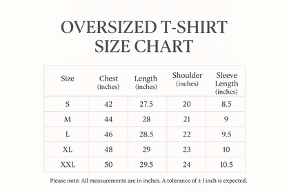 Premium 210 GSM Oversized T-Shirt – Pure Cotton | Balance Tee