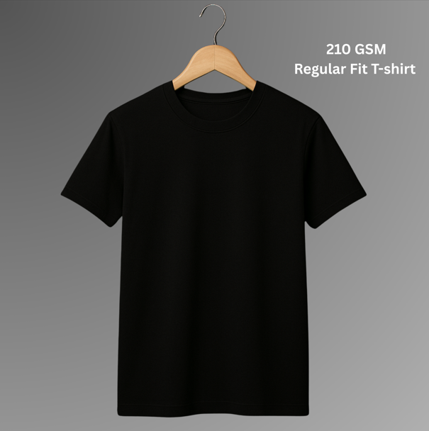 Premium 210 GSM Regular T-Shirt - Pure Cotton |
