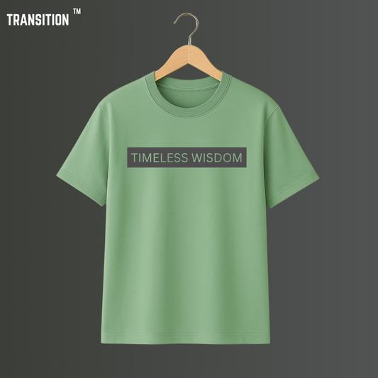 Timeless Wisdom Oversized T-Shirt – Premium 210 GSM 100% Cotton
