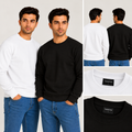 320 GSM Cotton-Rich Heavyweight Sweatshirts | Durable & Structured | Pack of 2