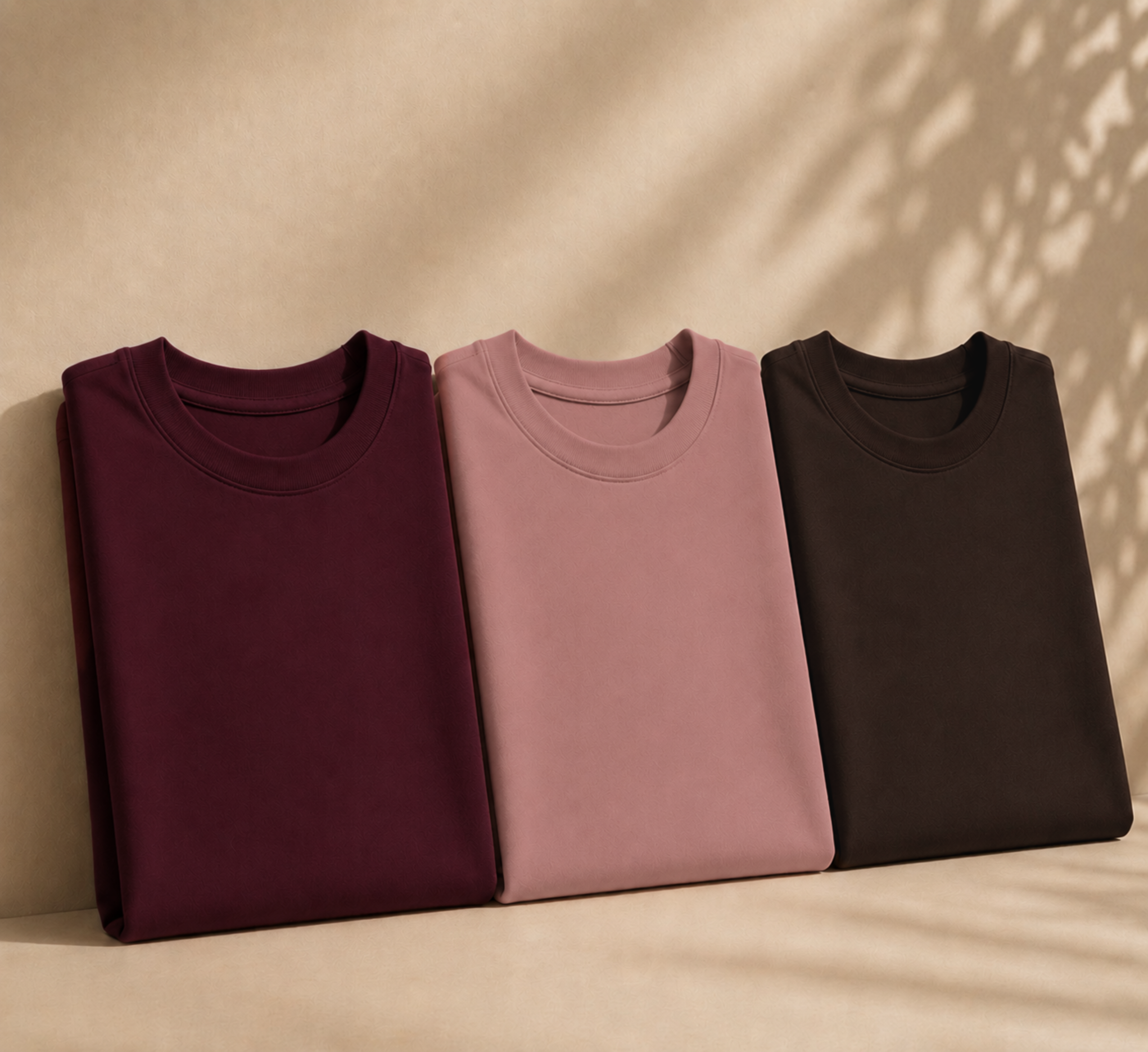 Pack of 3 – 240 GSM Heavy Cotton Oversized T-Shirts for Men | Thick, Durable, Premium Quality