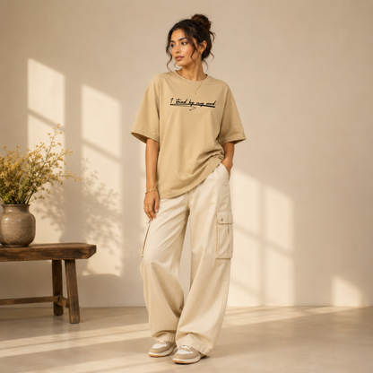 Premium 210 GSM Oversized T-Shirt – Pure Cotton | The Stand Tee