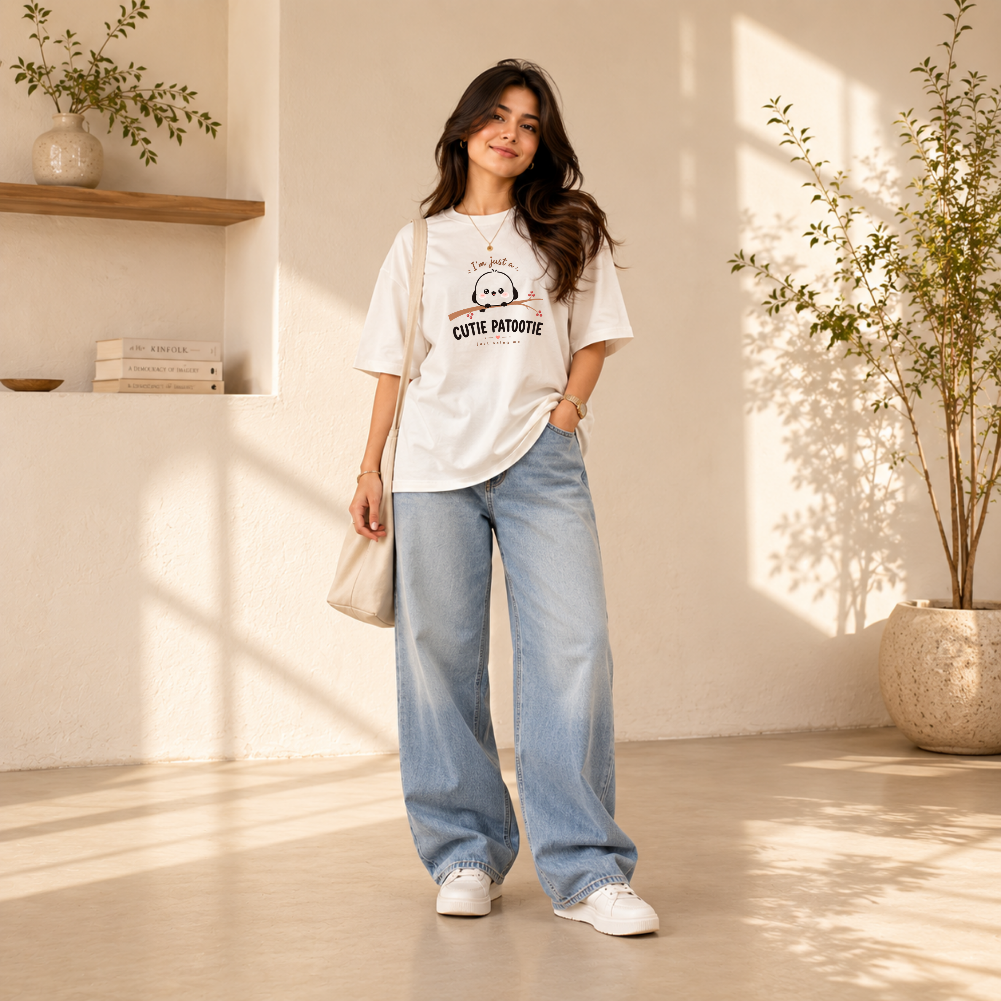 Premium 210 GSM Oversized T-Shirt – Pure Cotton | Cutie Patootie