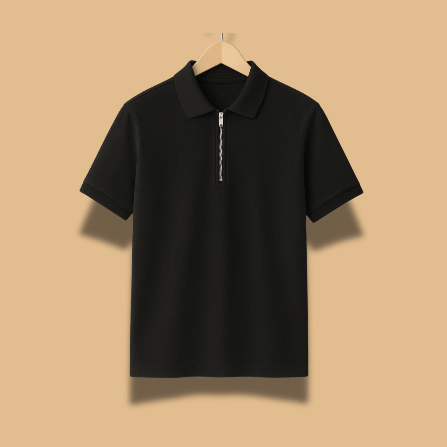 Pique Lycra – Half Zip Polo T-Shirt | 220 GSM Premium Matty-Lycra