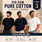 Oversized T-shirt Trio | 210 GSM O/S