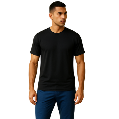 Transition Soft Stretch Cotton-Lycra Active Tee