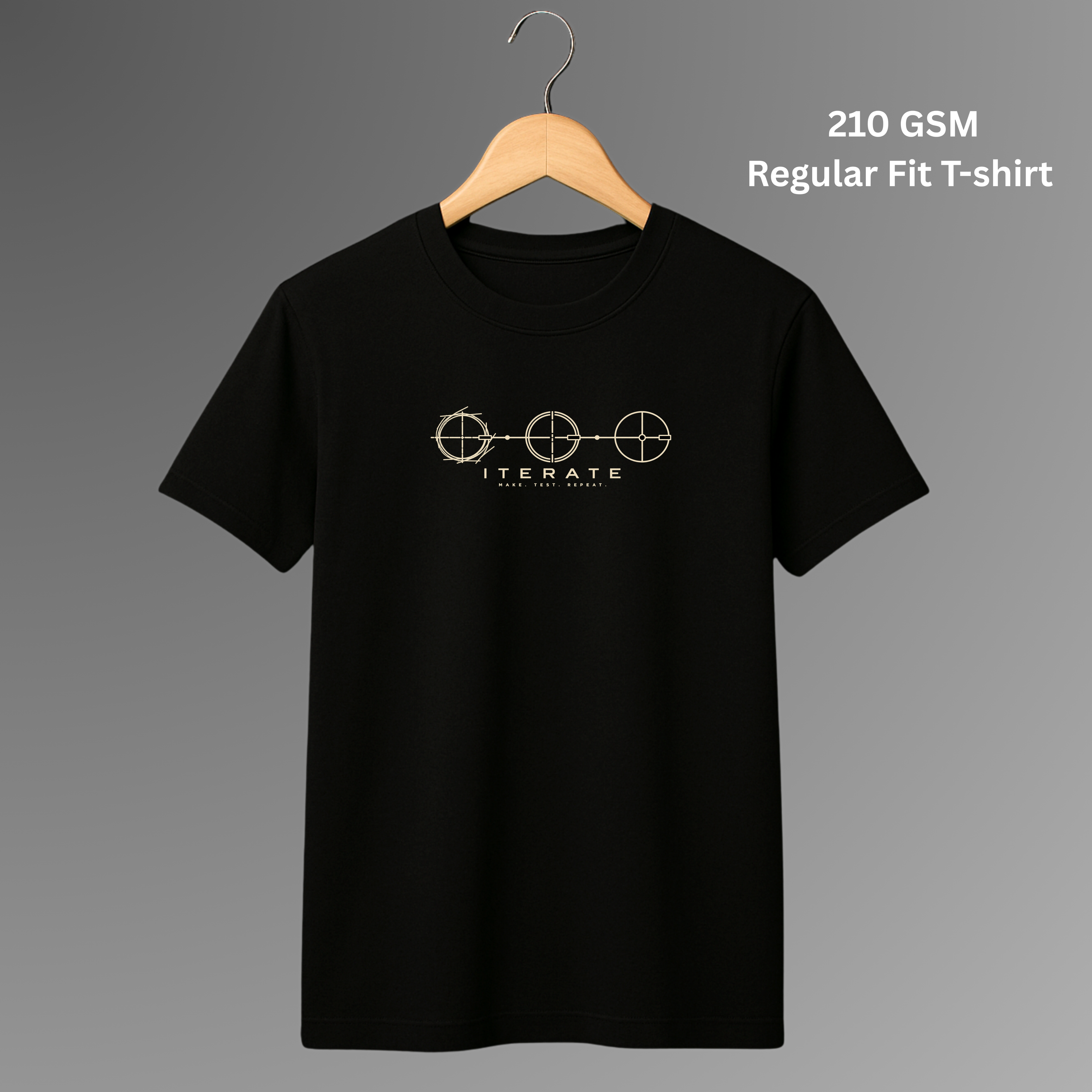 The Momentum Trio — 210 GSM Premium Cotton Regular Fit T-Shirts | Pack of 3