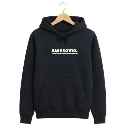 320 GSM Classic Fit Graphic Hoodie – Navy Blue | Cotton Rich