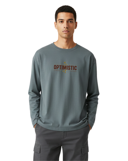 Heavyweight 280 GSM Boxy Fit Full Sleeve T-Shirt | 100% Cotton | French Terry | Oversized Fit